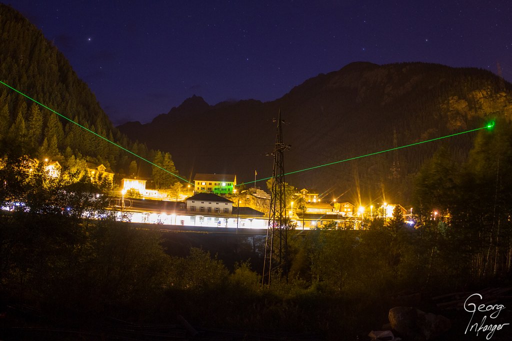 Göschenen - göschenen gottardtunnel gotthard laser nacht stars sterne 