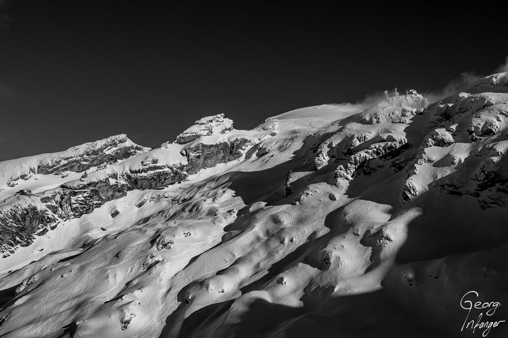 Steinberg, Engelberg - licht lichteffekt schnee sonne strahl weather wetter winter 